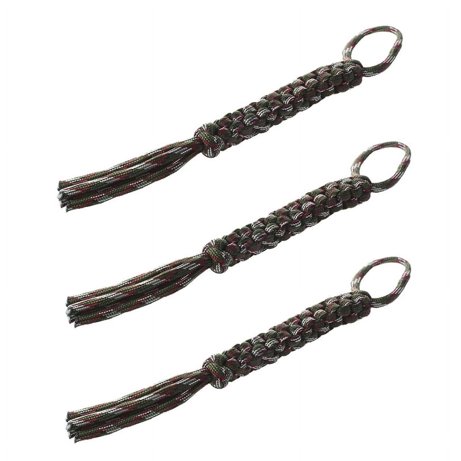 3X Digital Camo Paracord Square Weave Knife Lanyard