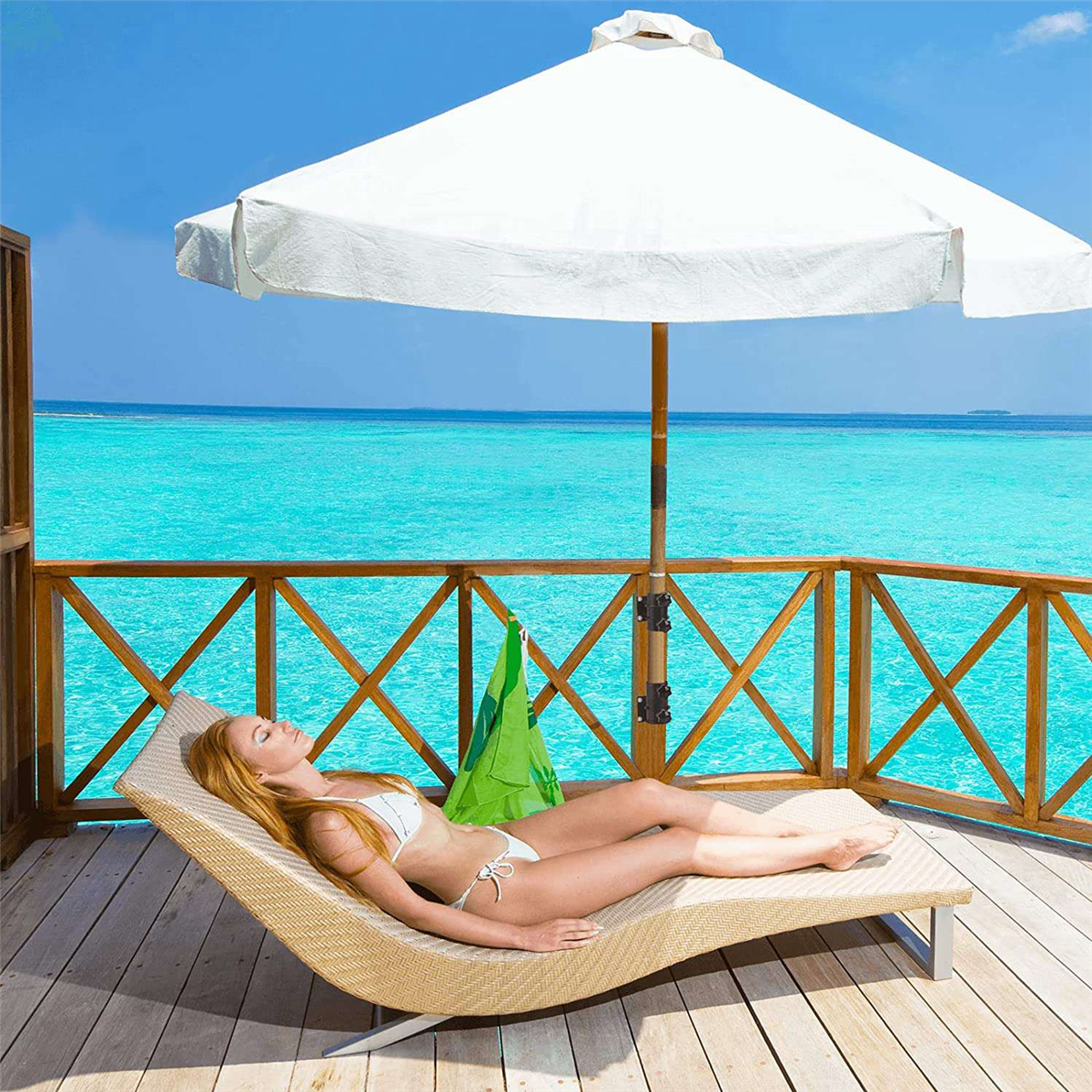 Metal Patio Umbrella Base, Sturdy and Durable