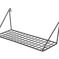 Hanging Straight Shelf for Wire Wall Grid Panel, Small Wire Wall Organizer and Display Shelf, Size 11.8" X 4.3",Black