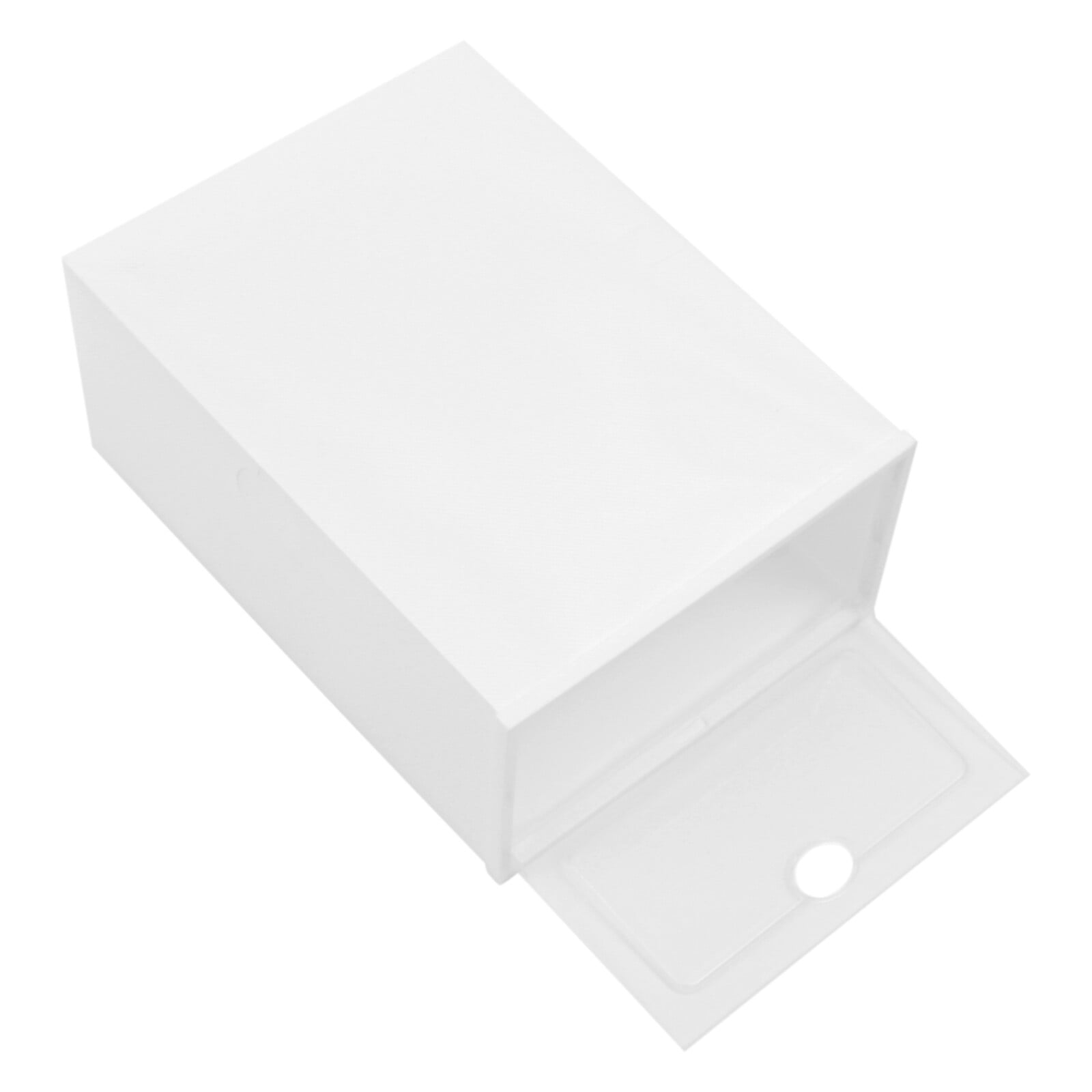 20-Pack Stackable Foldable Shoe Storage Boxes with Clear Front, Ventilated Plastic Shoe Organizer for Closet, Space-Saving Design – White